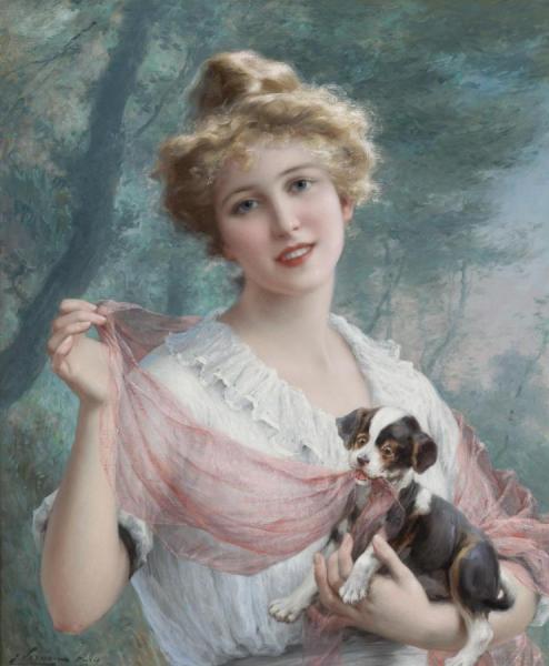 The Mischievous Puppy by Emile Vernon