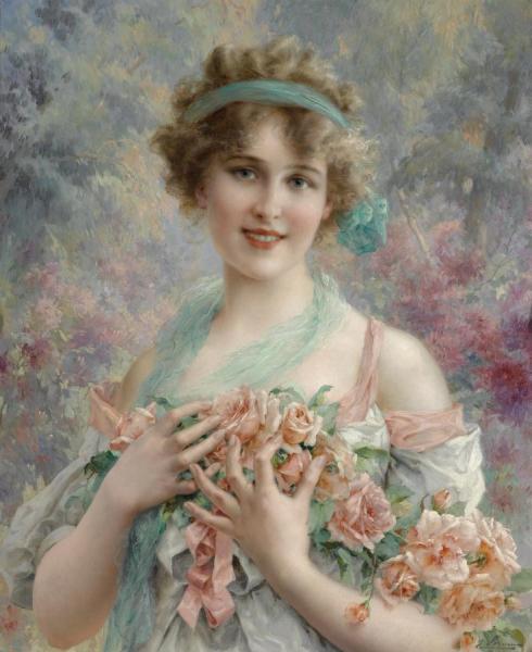 Emile Vernon The Rose Girl