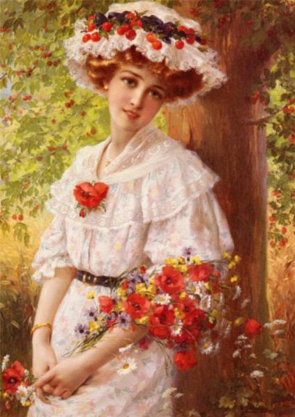 Under The Cherry Tree by Emile Vernon