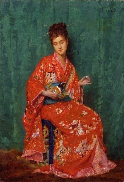 Portrait Of A Lady by Emile Villa