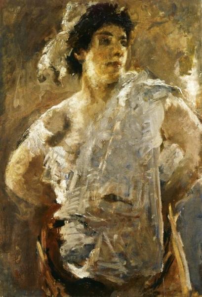 La Lavandaia by Emilio Gola