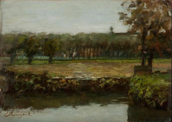 Milanese Countryside by Emilio Longoni Oil Painting Reproductions