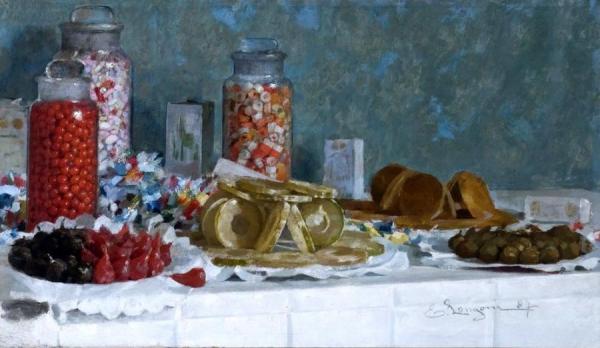 Still Life by Emilio Longoni Oil Painting Reproductions