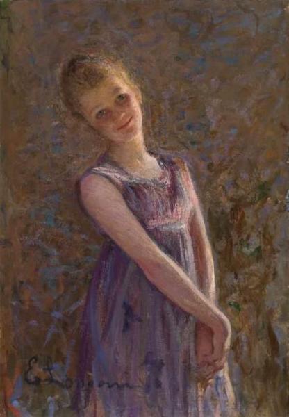 Study Of A Girl by Emilio Longoni