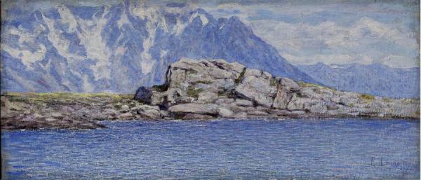 The Cliff by Emilio Longoni Oil Painting Reproductions