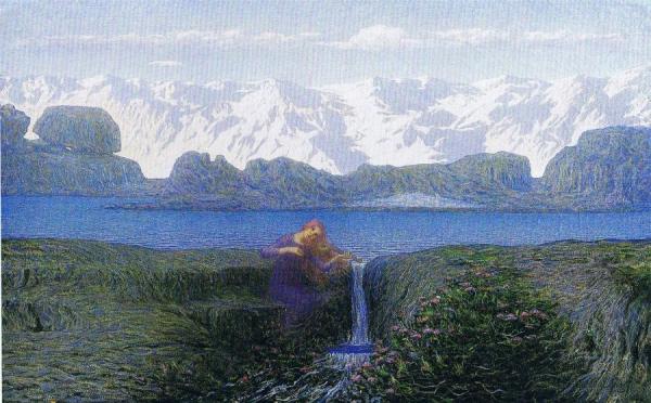 The Sound Of The Stream by Emilio Longoni