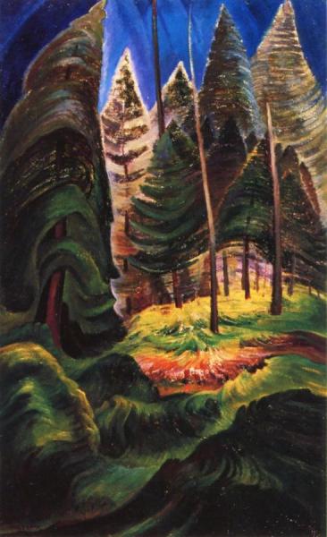 A Rushing Sea Of Undergrowth by Emily Carr Oil Painting Reproductions
