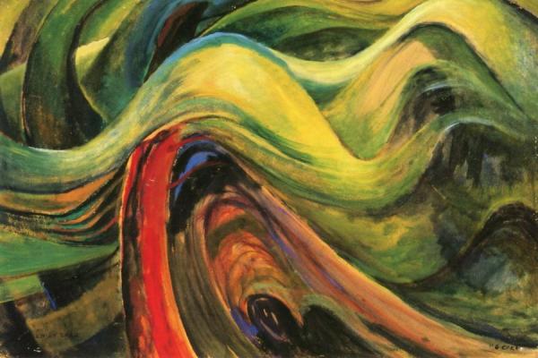 Abstract Tree Forms by Emily Carr Oil Painting Reproductions