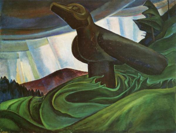 Big Raven by Emily Carr Oil Painting Reproductions