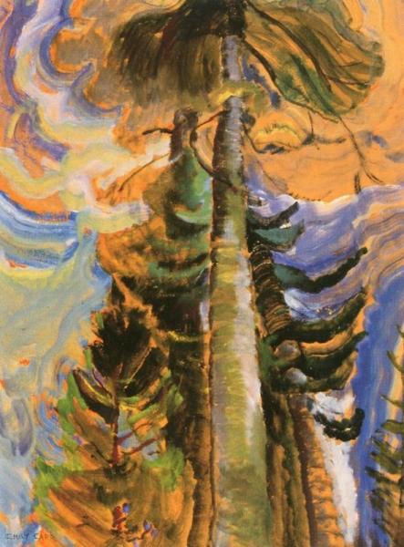 Bole Of A Tree by Emily Carr Oil Painting Reproductions