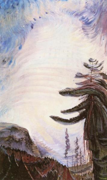 Fir Tree And Sky by Emily Carr Oil Painting Reproductions