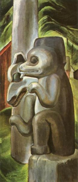 Masset Bears by Emily Carr Oil Painting Reproductions
