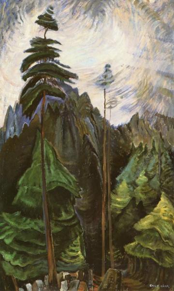 Mountain Forest by Emily Carr Oil Painting Reproductions