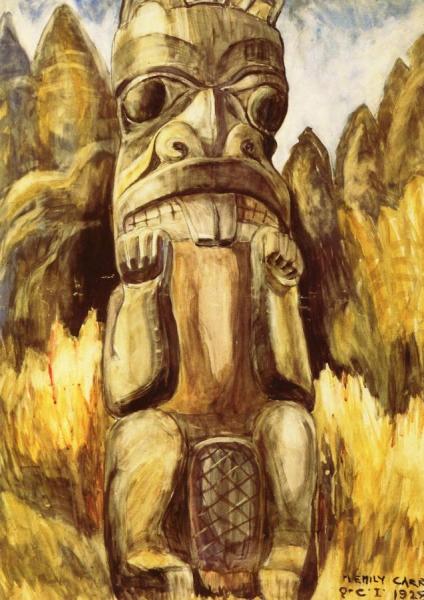 Queen Charlotte Islands Totem by Emily Carr