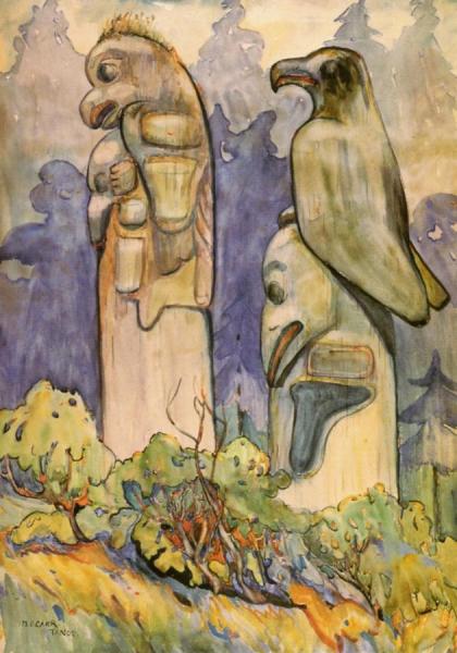 Tanoo by Emily Carr Oil Painting Reproductions