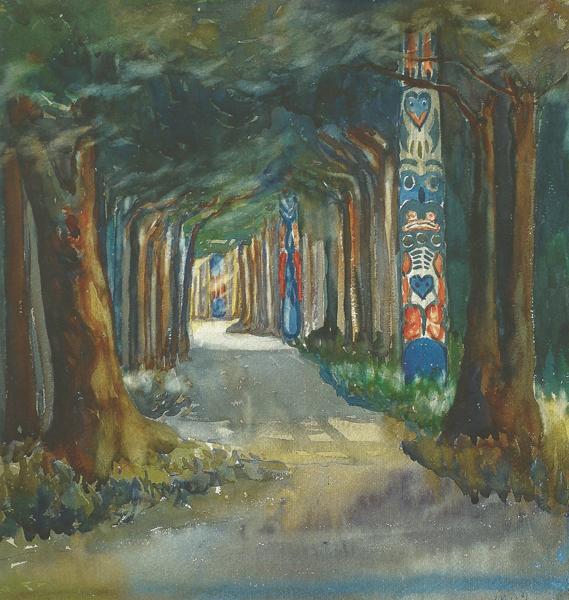 Totem Walk At Sitka, 1907 by Emily Carr Oil Painting Reproductions