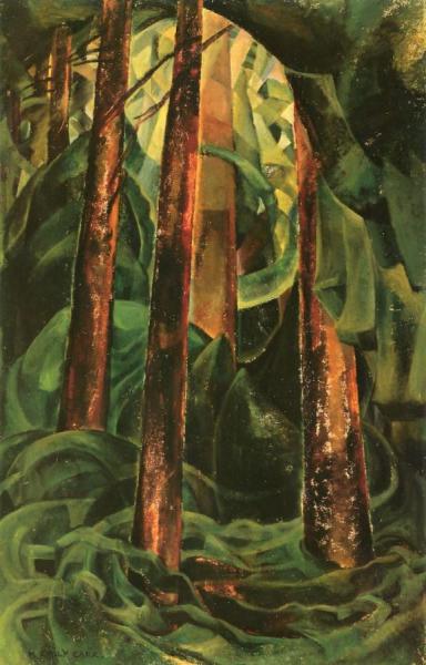 Wood Interior by Emily Carr Oil Painting Reproductions