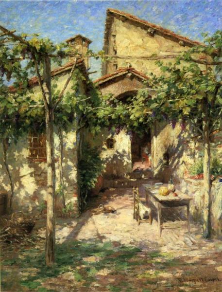 Courtyard Scene by Emma Lampert Cooper