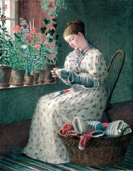 Enoch Wood Perry A Month's Darning