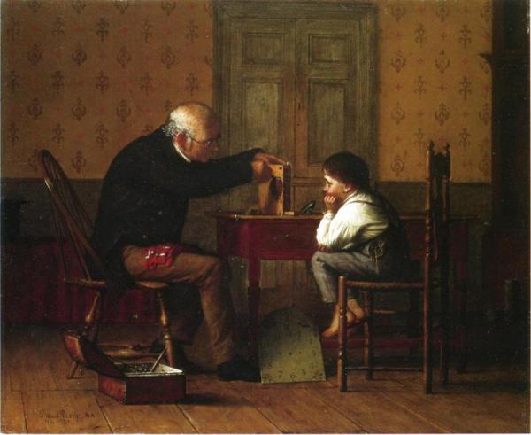 The Clock Doctor by Enoch Wood Perry Oil Painting Reproductions