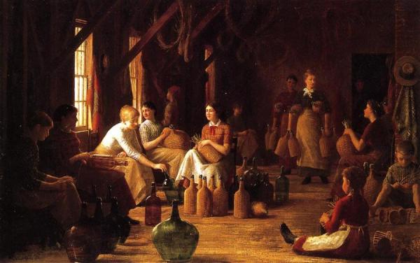 Women Weaving by Enoch Wood Perry Oil Painting Reproductions