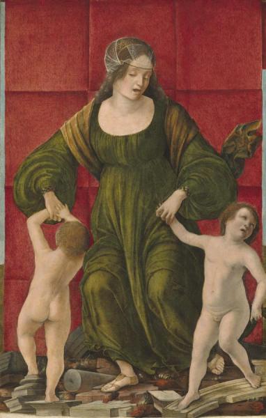 The Wife Of Hasdrubal And Her Children, C. 1490/1493 by Ercole De' Roberti