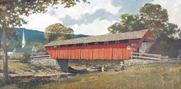 Eric Sloane Old Covered Bridge