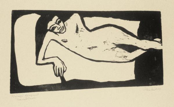 FrÄnzi Liegend by Erich Heckel