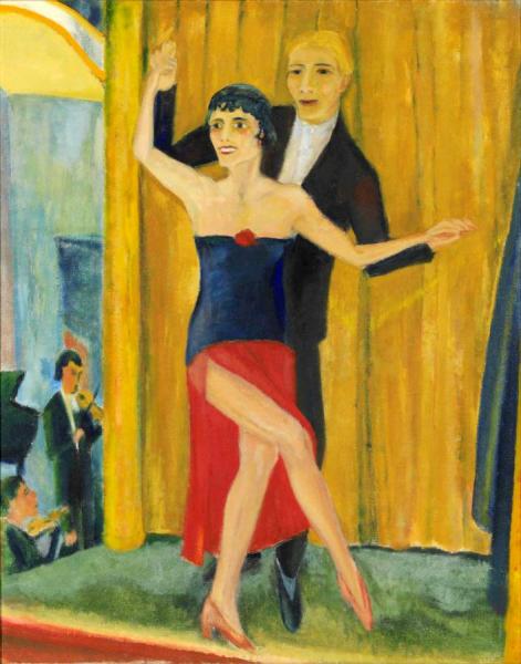 Great Dancing Pair (grosses Tanzpaar),1923 by Erich Heckel Oil Painting Reproductions