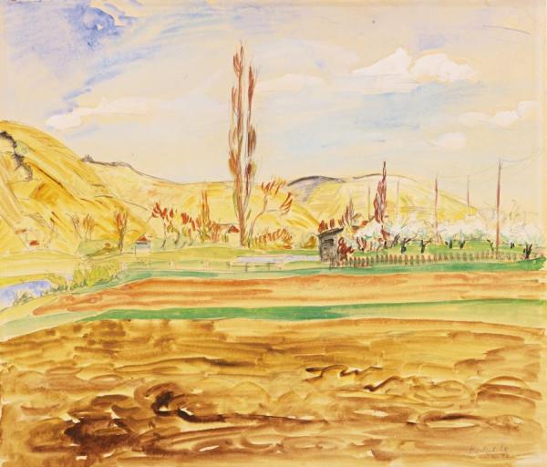 Landschaft Am Main by Erich Heckel