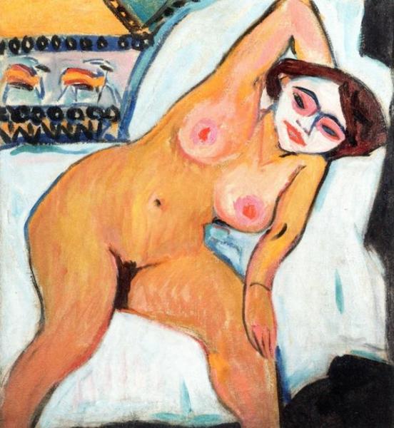 Nude - Dresden by Erich Heckel Oil Painting Reproductions