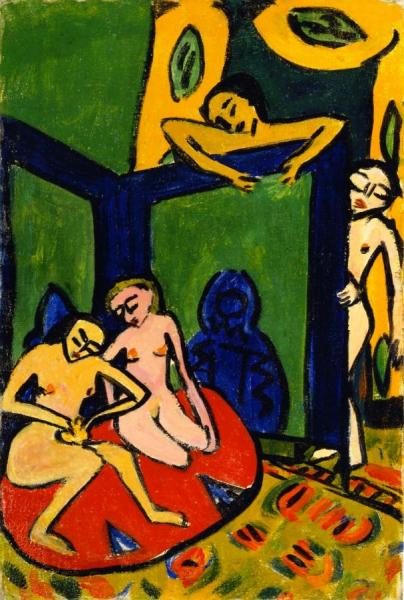 Studio Scene by Erich Heckel Oil Painting Reproductions