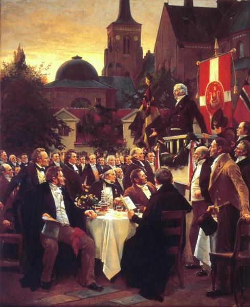 Erik Henningsen The Banquet At The 1847 Meeting