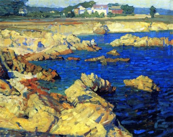 Pacific Grove Shoreline by Ernest Bruce Nelson Oil Painting Reproductions