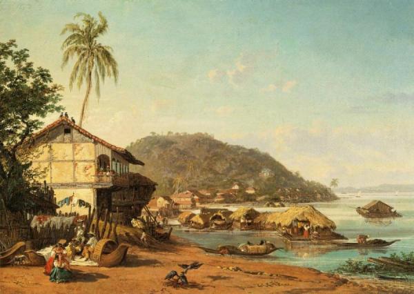 Puerto De Guayaquil by Ernest Charton De Treville