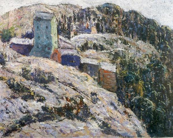Abandoned Mine, Cripple Creek by Ernest Lawson