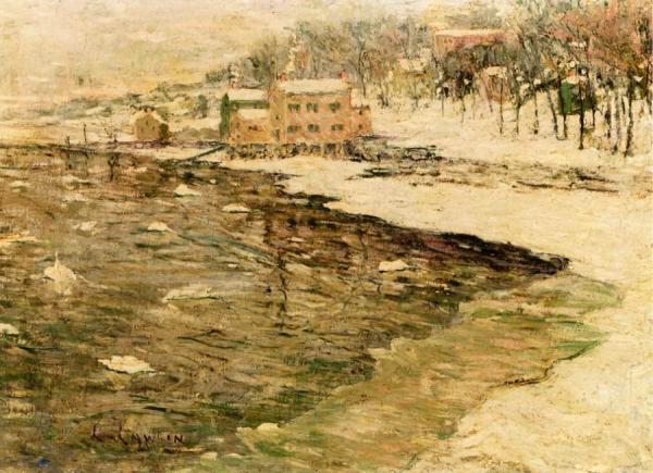 Cos Cob In Winter by Ernest Lawson