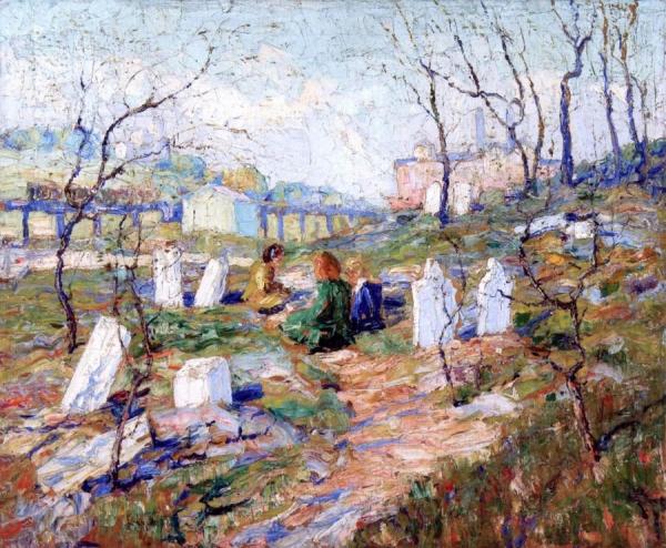 Graveyard by Ernest Lawson Oil Painting Reproductions