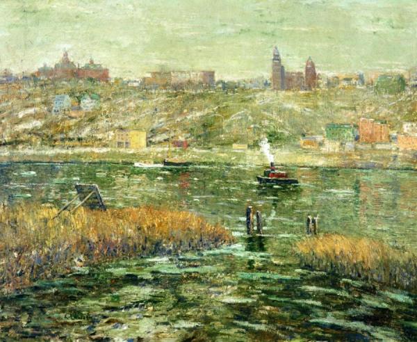 Harlem River by Ernest Lawson Oil Painting Reproductions
