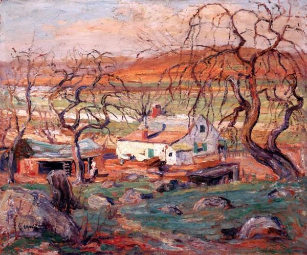 Landscape With Gnarled Trees by Ernest Lawson