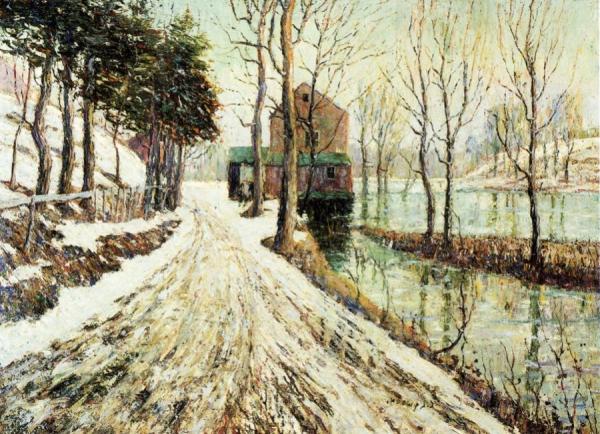 Melting Snow by Ernest Lawson