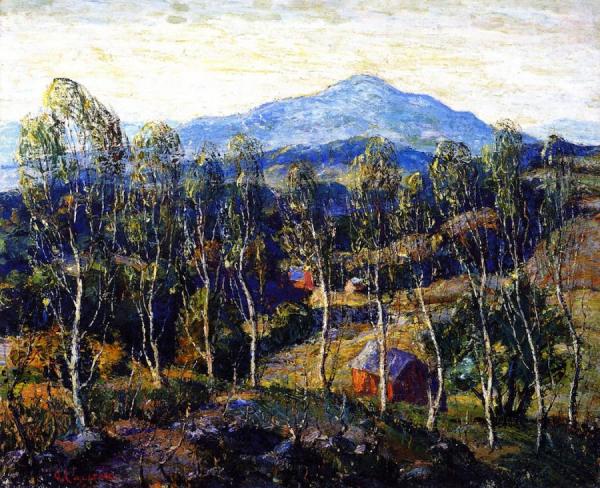 New England Birches by Ernest Lawson Oil Painting Reproductions