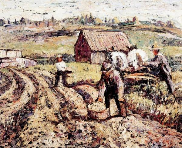 Potato Diggers by Ernest Lawson