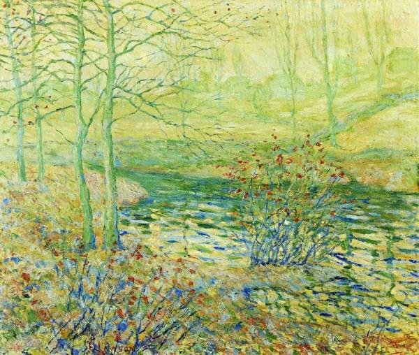 River Landscape by Ernest Lawson