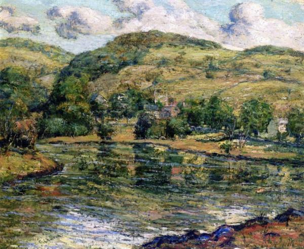 River Landscape by Ernest Lawson
