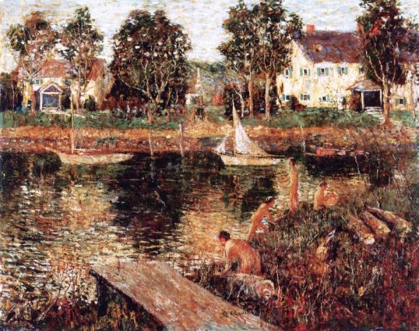 Swimming Hole by Ernest Lawson