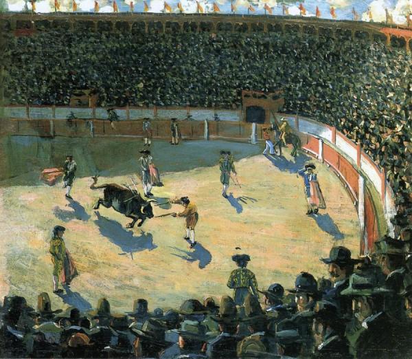 The Bullfight by Ernest Lawson