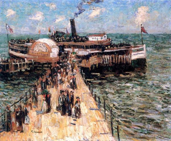 The Excursion Boat by Ernest Lawson