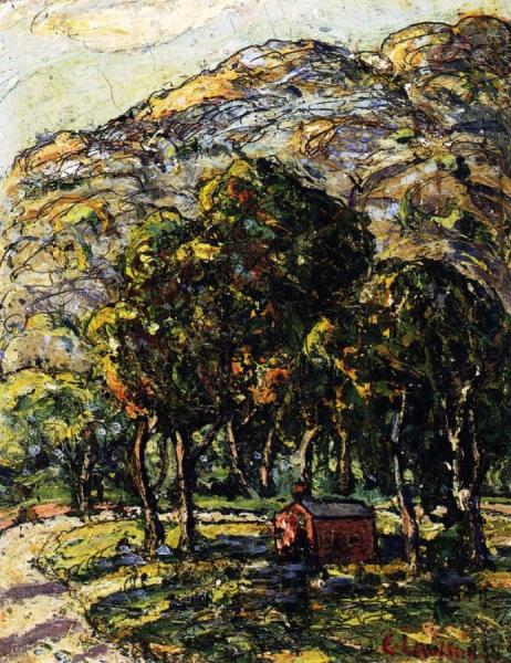 The Red House, Colorado by Ernest Lawson Oil Painting Reproductions