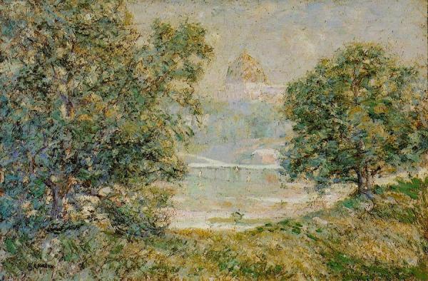View From The Park by Ernest Lawson